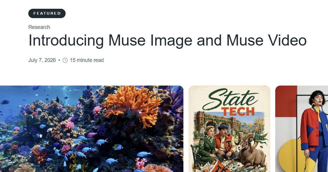 Meta Launches Agentic AI Models Muse Image and Video
