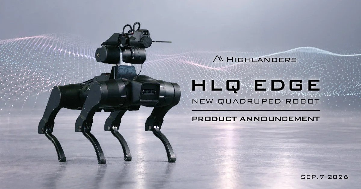 Highlanders Unveils Japan-Made AI Quadruped Robot