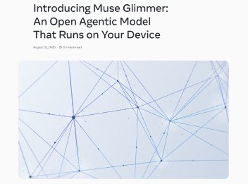 Meta、ローカル動作に特化したオープンモデル「Muse Glimmer」公開　Apache 2.0で提供