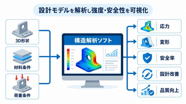 図解:構造解析ソフトの目的と効果