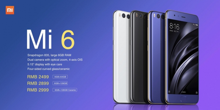 Xiaomi、新フラッグシップ「Mi 6」発売 835＋デュアルカメラで約4万円から - ITmedia Mobile