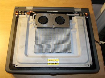 ノートPC用水冷モジュールの試作機