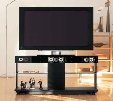 オンキヨー、3chスピーカー内蔵のTVラックを発売（画像）（1/3枚目