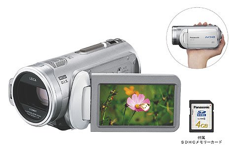 松下、SDに録画するHDビデオカメラを発売（画像）（2/2枚目