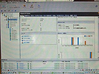 VMwareの仮想環境管理画面