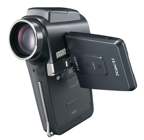 三洋、世界最軽量のHDビデオカメラ“Xacti”「DMX-HD2」（画像）（1/2枚
