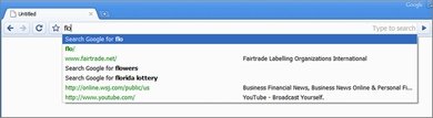 address bar