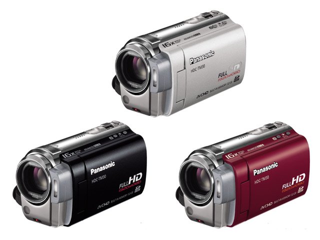 最軽量”の1080i方式AVCHDムービー、パナソニック「HDC-TM30」（画像