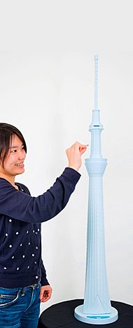 【早い者勝ち】値下げ スカイツリーの貯金箱 全高1.26メートルの「東京スカイツリー」貯金箱（画像）（1/3枚目