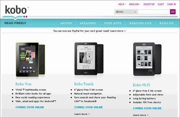  kobo readers