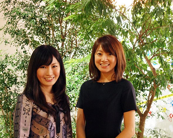 先輩、後輩そろってツーショット