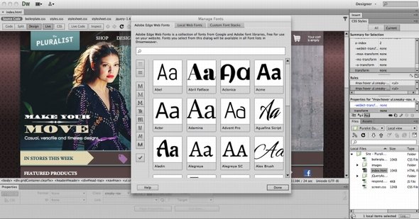  dreamweaver