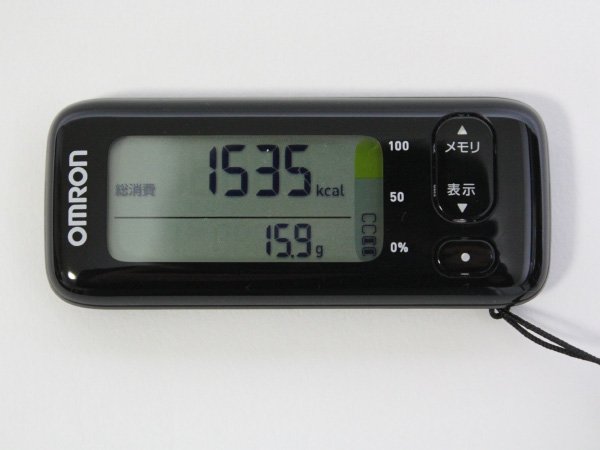 階段上りの歩数もカウントできる活動量計「カロリスキャン HJA-401F
