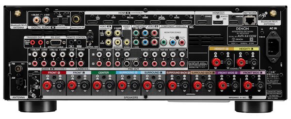 デノン、Dolby Atmos対応の7.2ch AVアンプ「AVR-X4100W」（画像）（3/4