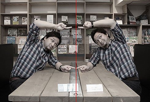 二分割構図