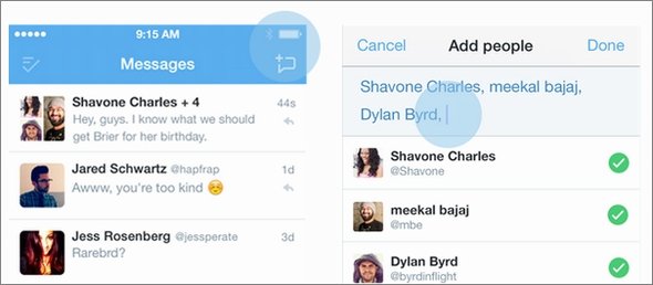  twitter group message