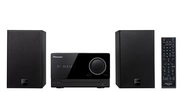 パイオニアブランドのCDミニコンポ「X-CM35」（ブラック）