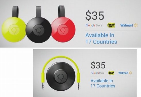  新しいChromecastとChromecast Audio