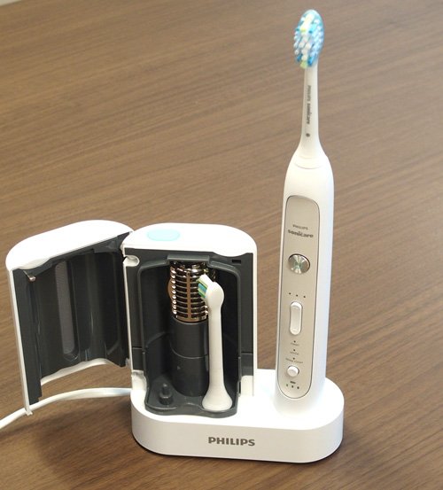 紫外線除菌器付き充電器