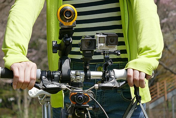 アクションカム比較用自転車