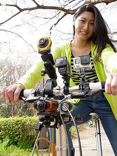 アクションカム比較用自転車