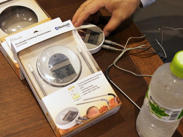 調理温度をスマートフォンで管理できる「Bluetooth Cooking Thermometer」