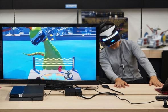 THE PLAYROOM VRプレイ中
