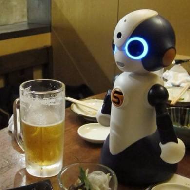 飲みニケーションロボット席