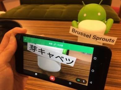 Googleリアルタイムカメラ翻訳