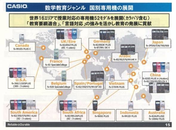 カシオ計算機教育の事業