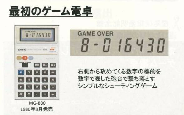 「ゲーム電卓」の歴史