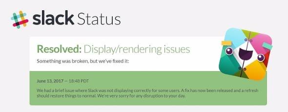 Slackバグ