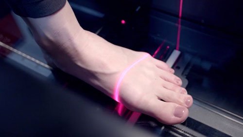 足の3Dスキャン