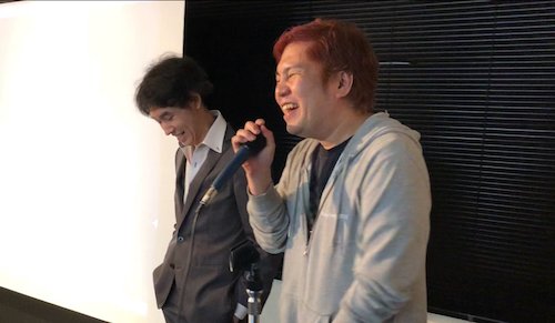 ハト先生と、friends.nicoを作ったまさらっきさん