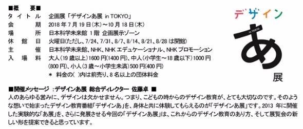 企画展「デザインあ展 in TOKYO」