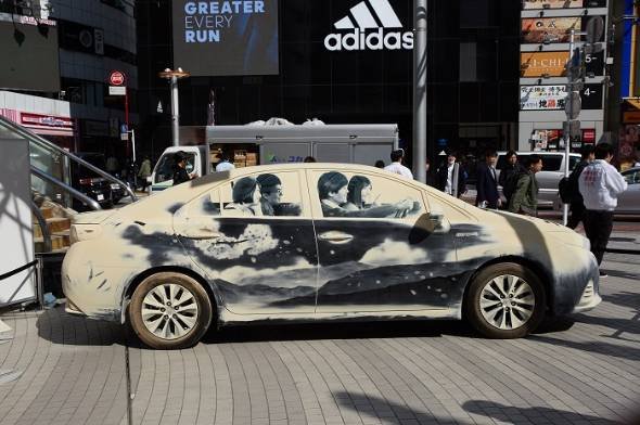 dusty car