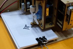 ペンプロッタで描かれた絵