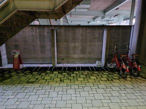 藤崎宮前駅は改札を出てすぐの場所にポートがある