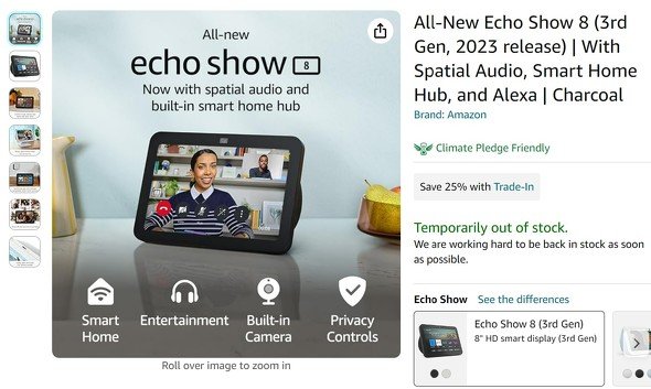  echo show 8