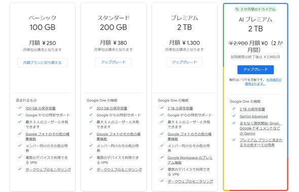  google one plan