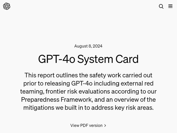  system card