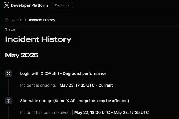  incident histroy