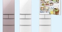 三菱、幅60センチの455リットル5ドア冷蔵庫「置けるスマート大容量」B