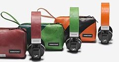 ゼンハイザーとフライターグが異色コラボ、トラックの幌をリサイクル