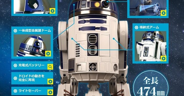 デアゴスティーニ、週刊『スター・ウォーズ R2-D2』創刊 実物の1／2