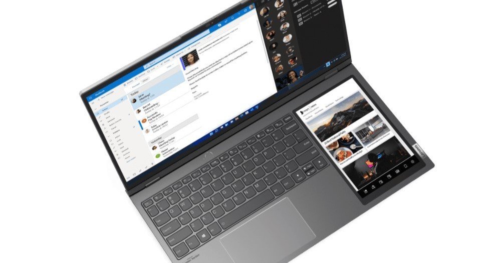 キーボード横にタブレットのようなサブ画面 Lenovoが21:10の横長ノート
