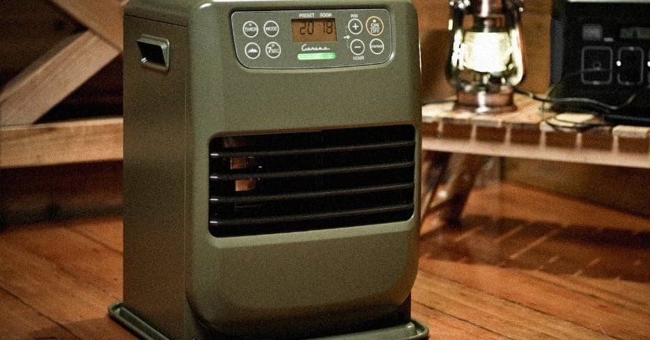 ポータブル電源で動かせる石油ファンヒーター、コロナが発売 停電や