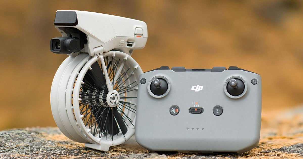 249g未満のVlogドローン、DJIから 折りたためる全面保護プロペラガード