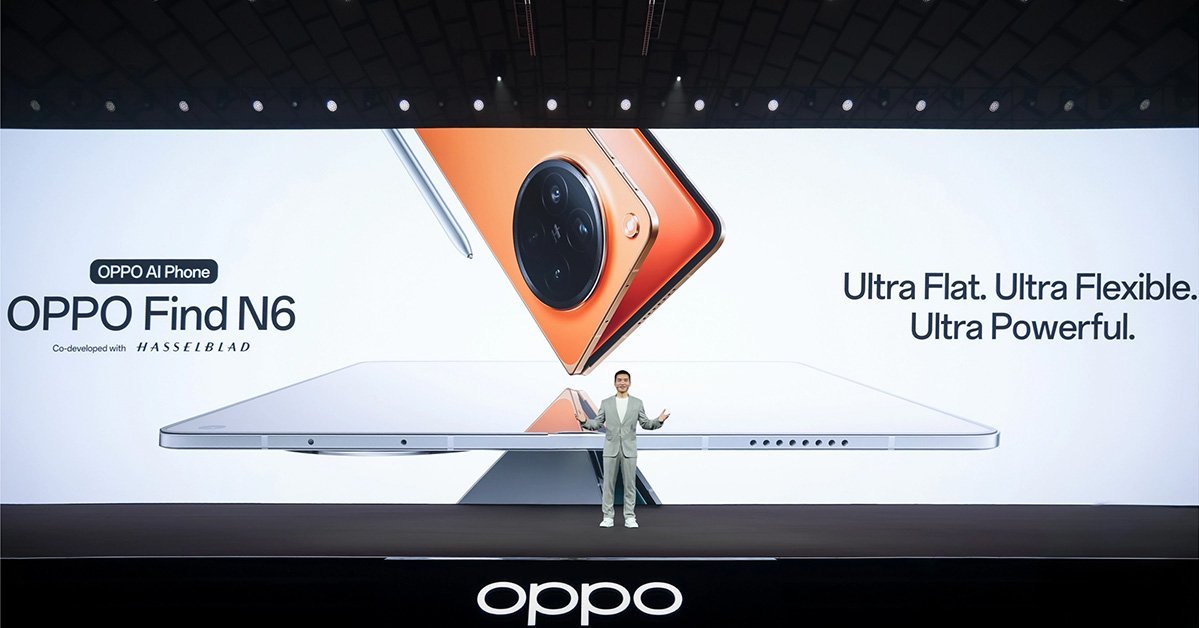 折り目ほぼゼロ、OPPOから新折りたたみスマホ「Find N6」グローバル