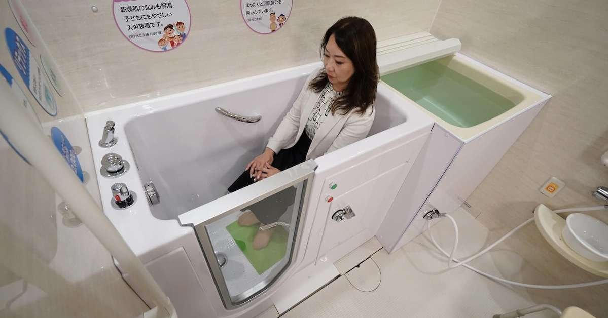 고령자 시설에 도입되는 '인간 세탁기', 일반인들도 관심 보여